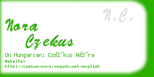 nora czekus business card